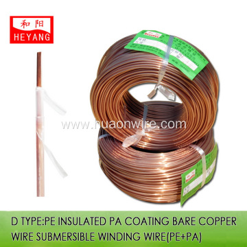 Submersible motor winding wire